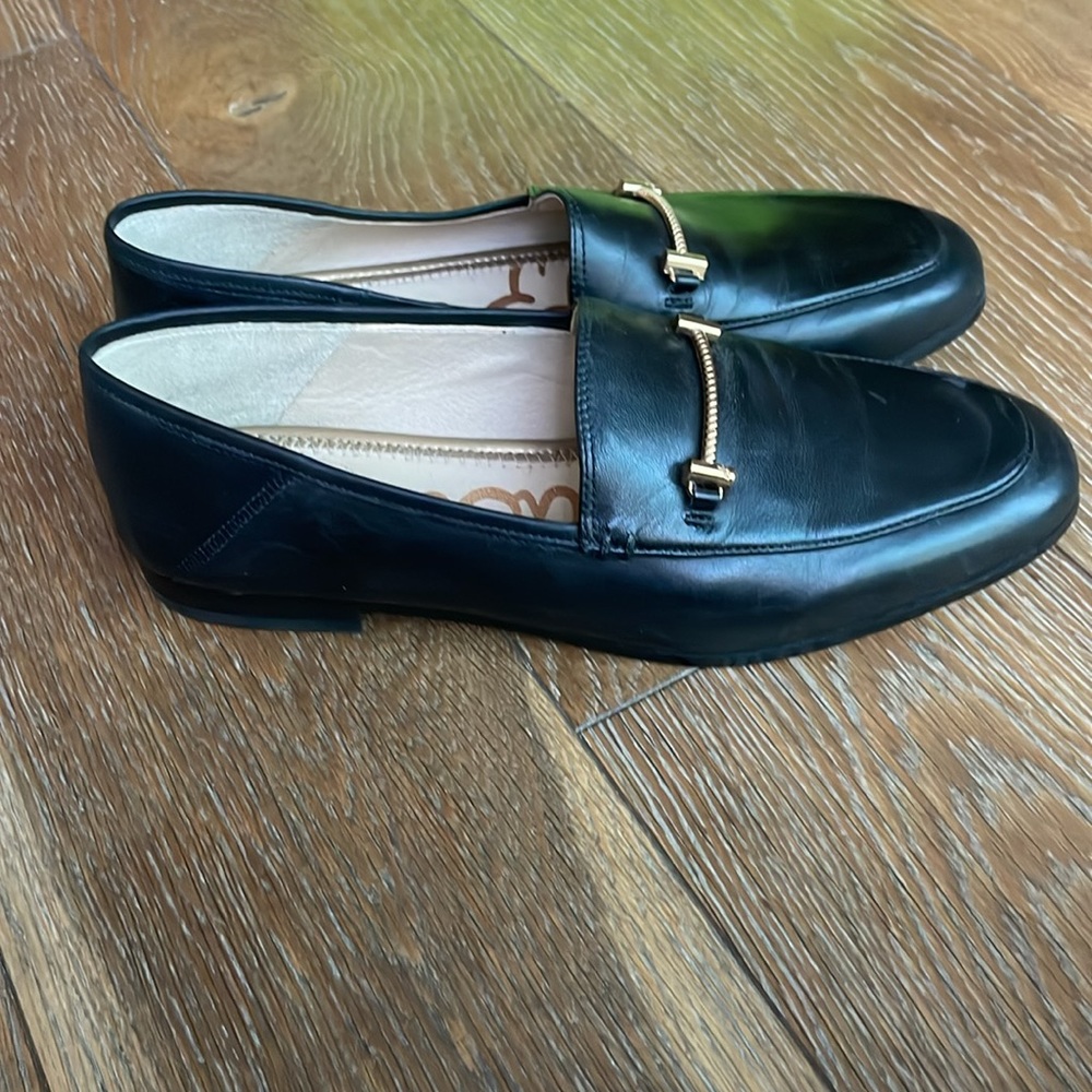 Sam Edelman Loraine Black/Modena Calf Leather Loafers SZ 7.5 - Picture 2 of 6